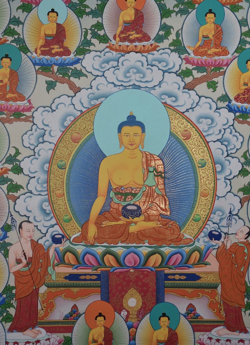 35 Buddhas Thangka Buddhist Art