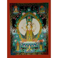 47”x 36” 1000 Armed Avalokiteshvara Thankga Painting