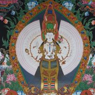 Large Avalokiteshvara Thankga Painting