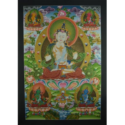 Vajrasattva Thangka Revered Figure in Tibetan Buddhism
