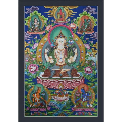 Chenrezig Thangka Painting