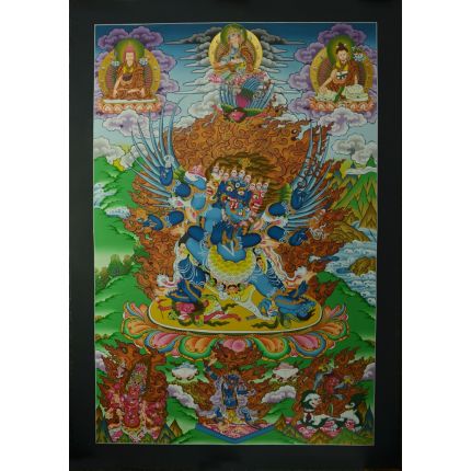 33.5"x23.5" Vajrakilaya Thangka Painting