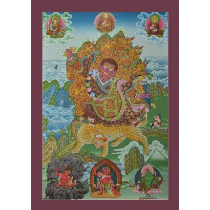 Dorje Drolo Thankga Eight Manifestations of Guru Padsambhava  - 32.75" x 22.75"