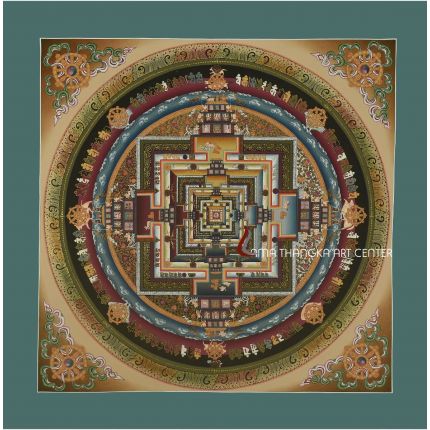 14” x 14” Kalachakra Mandala Thangka 