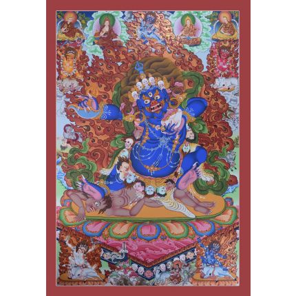 Mahakala Thangka Two Armed Barnagchen